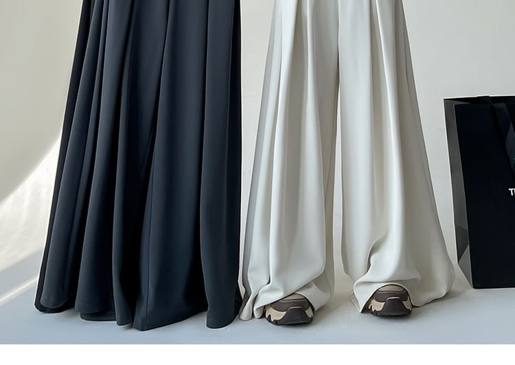 High Dress Plain Wide Pants Designs) Waist Leg (Various