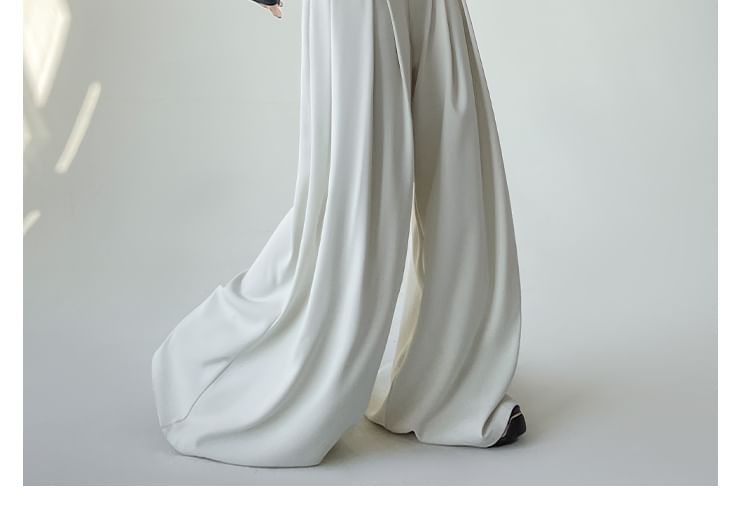 High Dress Plain Wide Pants Designs) Waist Leg (Various