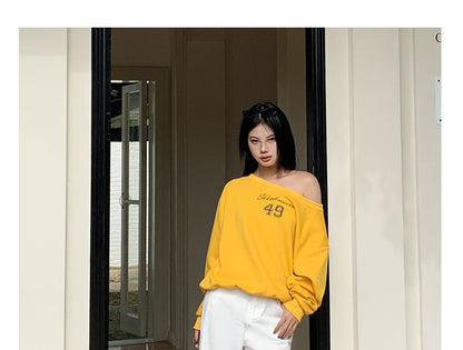 Leg Suit Rise High Pants Washed Wide Plain Designs) (Various