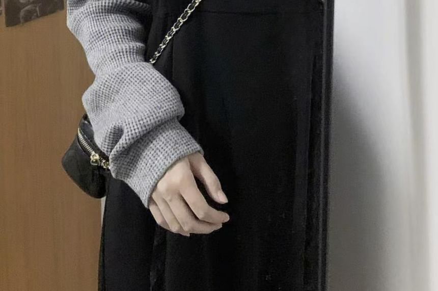 Midi A-Line Dress with Spaghetti Straps and Knit Shrug Set