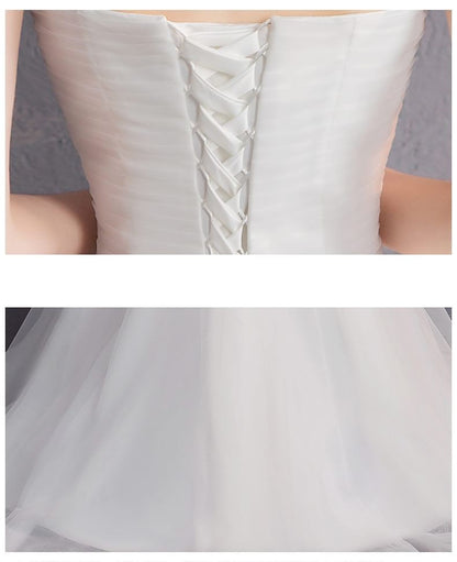 Strapless Sweetheart Neckline A-Line Wedding Dress
