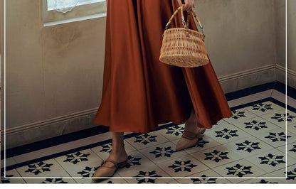 V-Neck Backless Maxi A-Line Dress with Spaghetti Straps