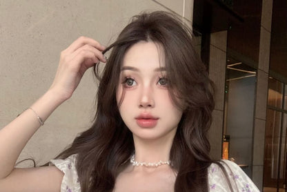 Puff-Sleeve Floral Bow Peplum Cropped Blouse / High Rise Plaid Asymmetrical Mini Pencil Skirt