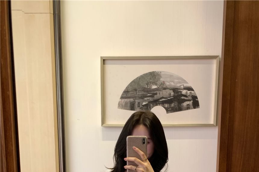 Short Sleeve Square Neck Plain Peplum Tie Front Blouse