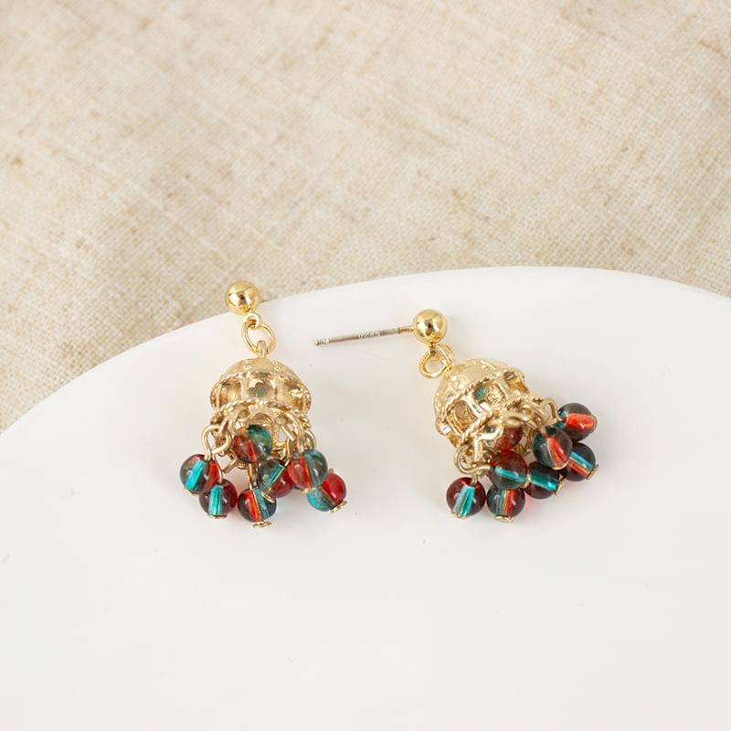 Beaded Chandelier Earring / Clip On Earring