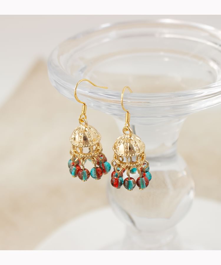 Beaded Chandelier Earring / Clip On Earring