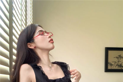 Sleeveless Square Neck Frill Trim Plain Top / Dotted Mini Skirt