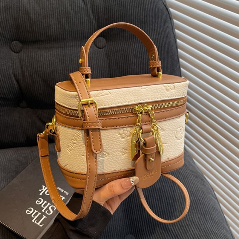 Cartoon Print Crossbody Leather Bag Faux