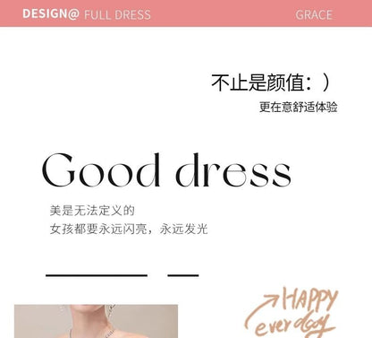 Off-Shoulder Floral Sequin Ruffle A-Line Evening Gown