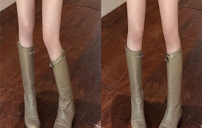 High Waist Washed Denim Hot Pants