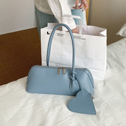 Purse Shoulder Leather Coin Bag Set: Heart + Faux