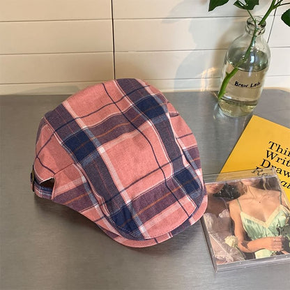 Plaid Newsboy Cap