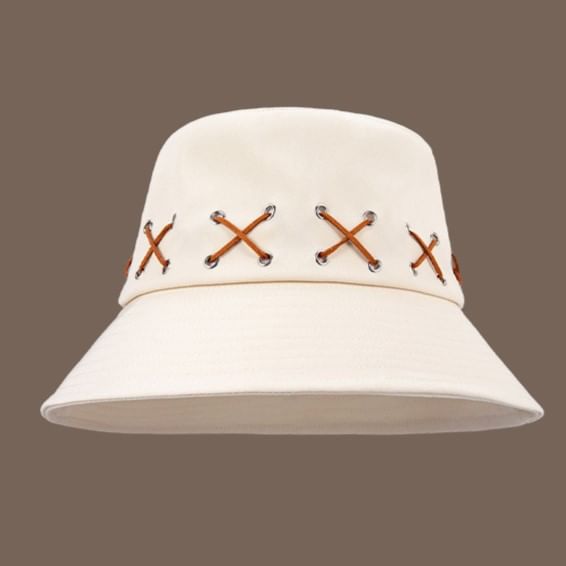 Cross Patterned Bucket Hat