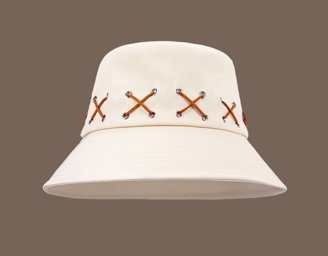 Cross Patterned Bucket Hat