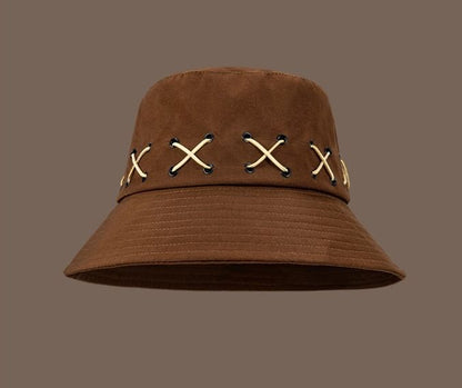 Cross Patterned Bucket Hat