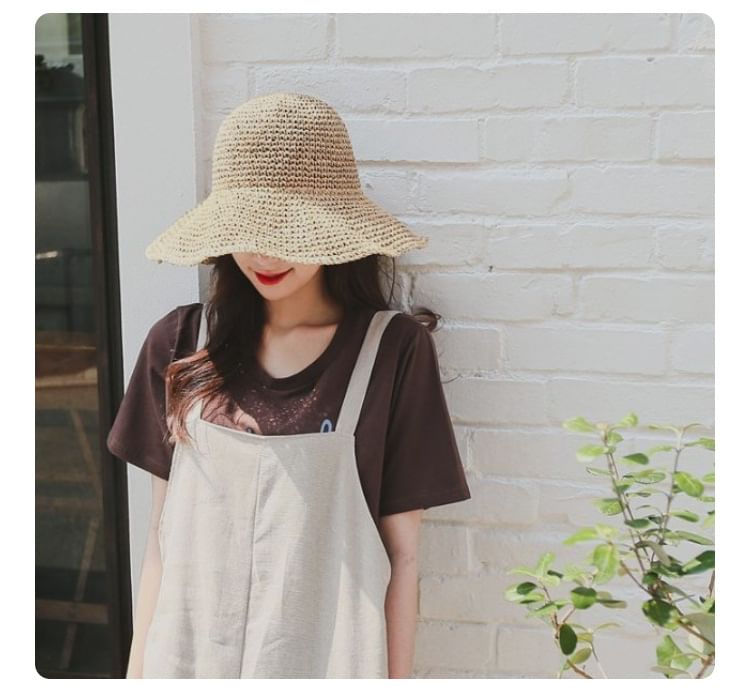 Plain Straw Sun Hat