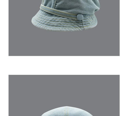 Denim Cloche Hat