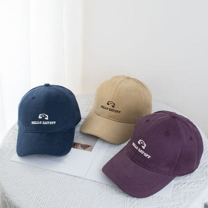 Animal Lettering Embroidered Baseball Cap (Various Designs)