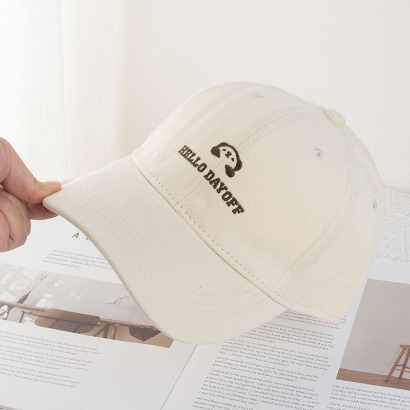 Animal Lettering Embroidered Baseball Cap (Various Designs)