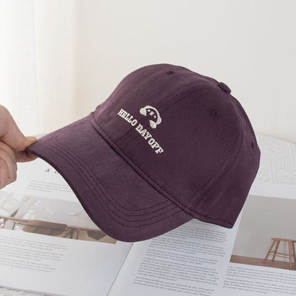 Animal Lettering Embroidered Baseball Cap (Various Designs)