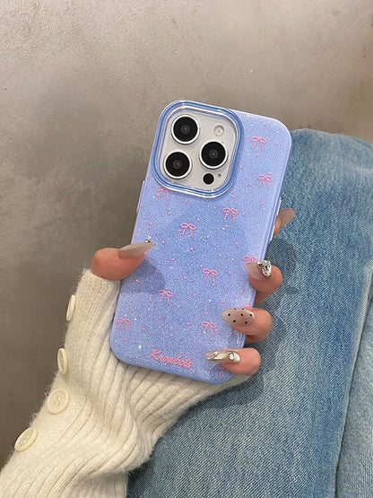 Bow Glitter Phone Case