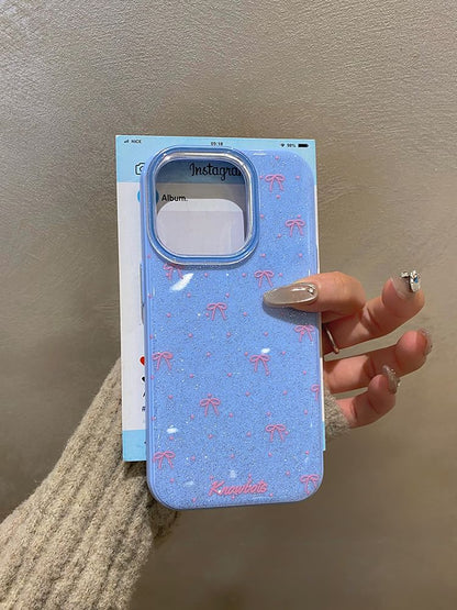 Bow Glitter Phone Case