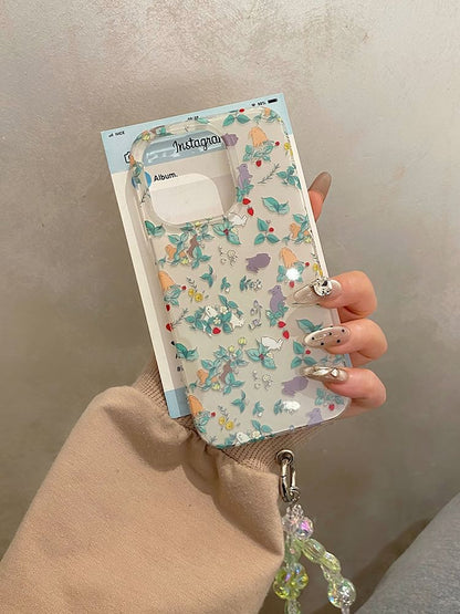Floral Rabbit Phone Case / Strap / Set