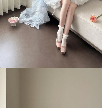 Mini Corset A-Line Dress / Ruffle Trim Maxi Jacket / Petticoat Skirt Set