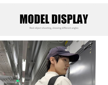 Applique Panel Tote Backpack Nylon