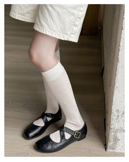 Cross Strap Mary Jane Shoes