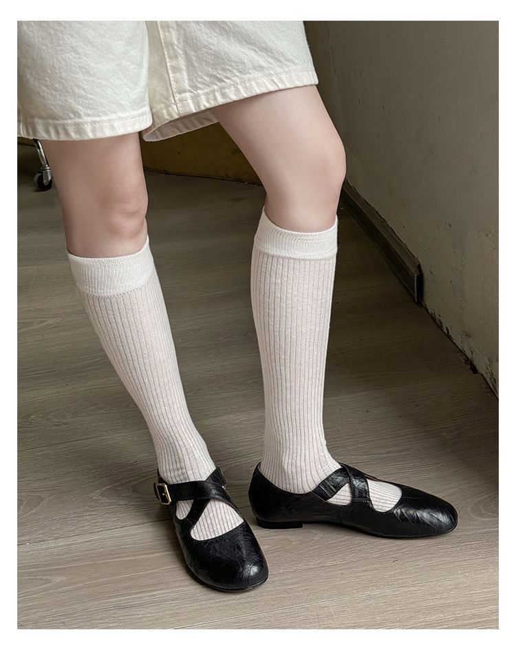 Cross Strap Mary Jane Shoes