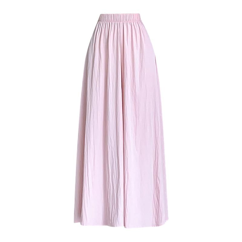 High Waist Plain Cropped Culottes