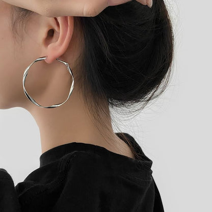 Twisted Alloy Hoop Earring (Various Designs)