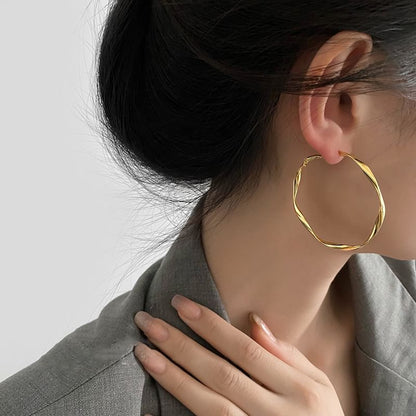 Twisted Alloy Hoop Earring (Various Designs)