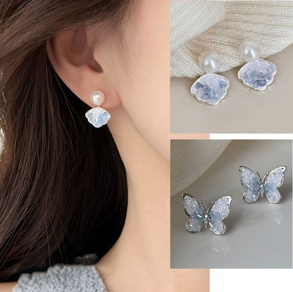 Faux Crystal Alloy Drop Earring (Various Designs)