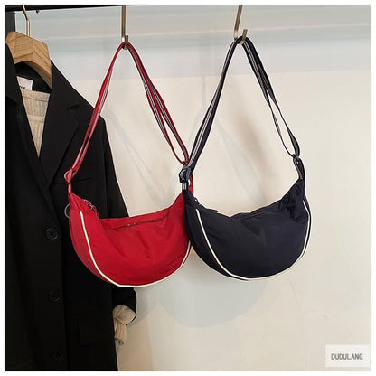 Contrast Trim Crossbody Bag