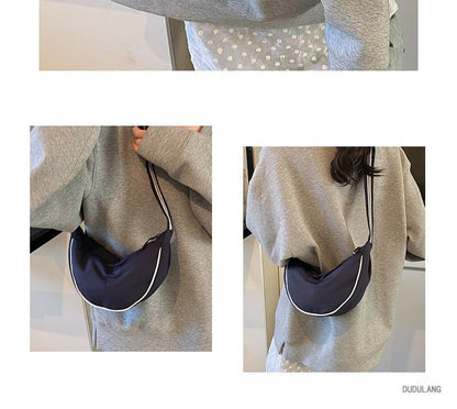 Contrast Trim Crossbody Bag