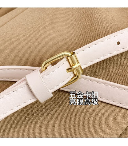 Faux Leather Woven Flap Crossbody Bag