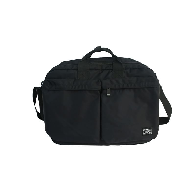 Multi-Pocket Nylon Crossbody Bag