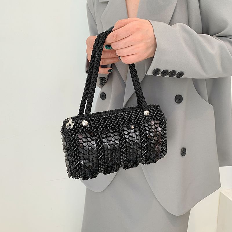 Sequin Beaded Shoulder Bag
