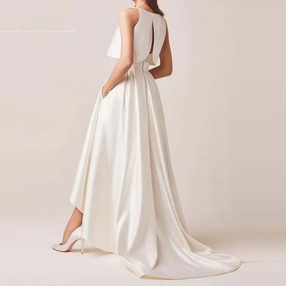 Sweetheart Neckline High Low A-Line Evening Dress