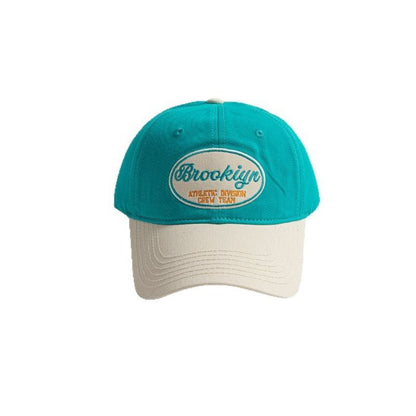 Embroidered Letter Cap Two-Tone