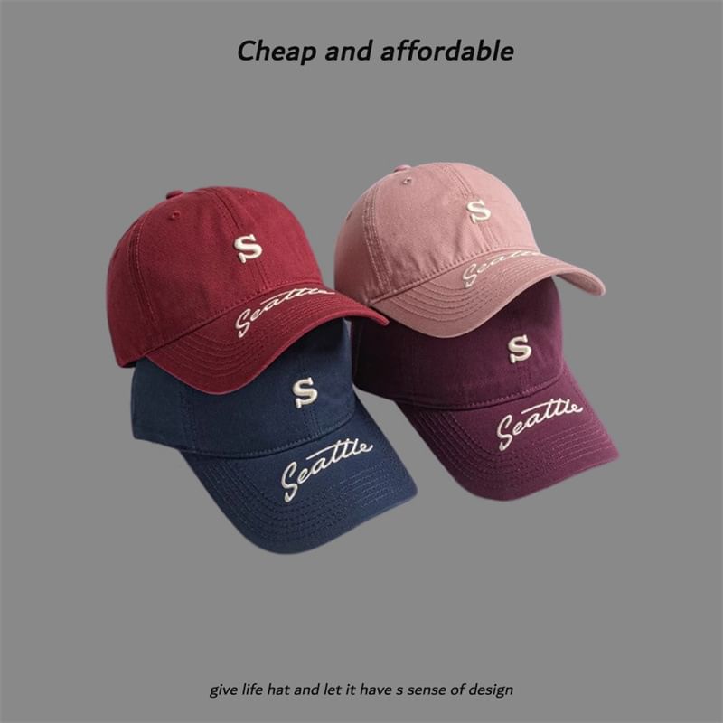 Letter Cap Embroidered
