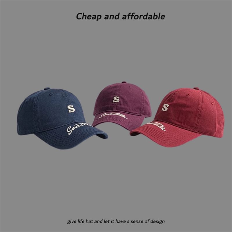 Letter Cap Embroidered