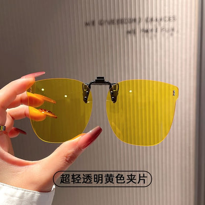 Square Clip On Sunglasses