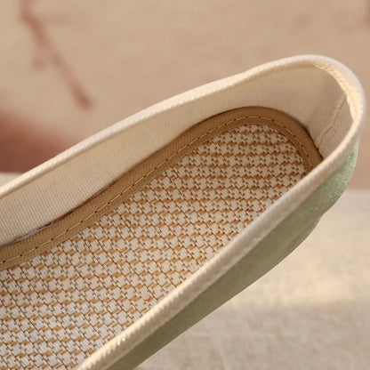 Floral Embroidered Panel Pumps