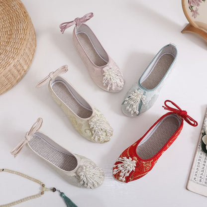 Beaded Embroidered Flats