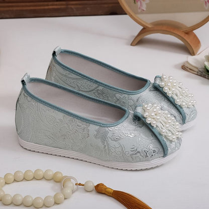 Beaded Embroidered Flats