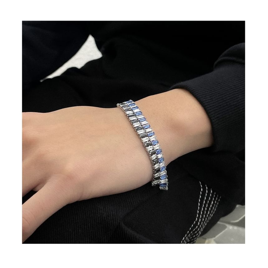 CZ Tennis Bracelet - Stainless Steel