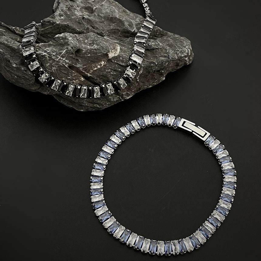 CZ Tennis Bracelet - Stainless Steel